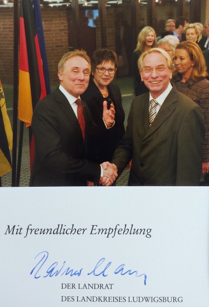 Landrat Dr. Haas mit FDP Stadt- und Kreisrat Johann Heer