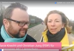 Stefanie Knecht und Dr. Christian Jung zur A81