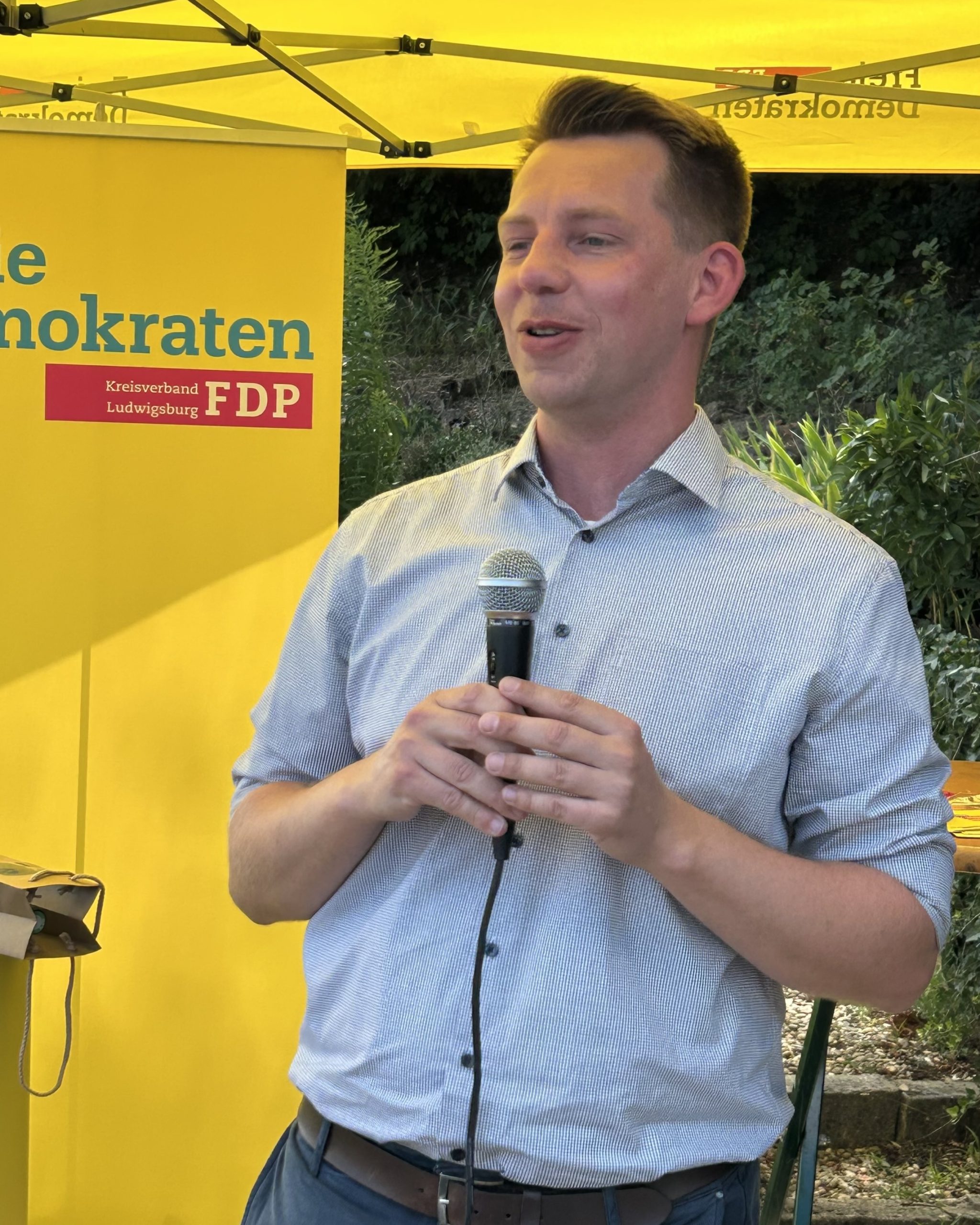 Friedrich Haag, FDP-Bezirksvorsitzender